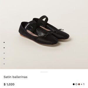 Miu Miu Satin ballerinas 🩰🖤